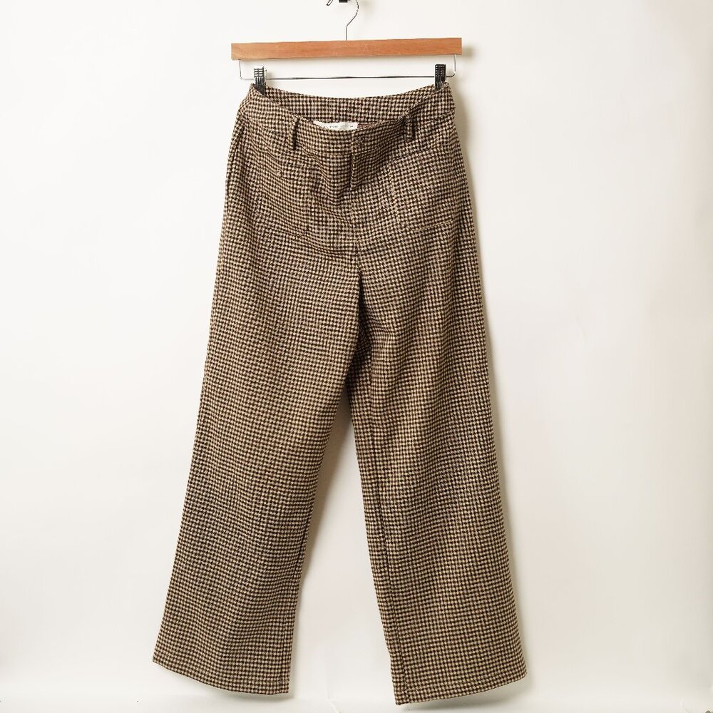 Altar'd State Plaid Straight Leg Trousers size Medium